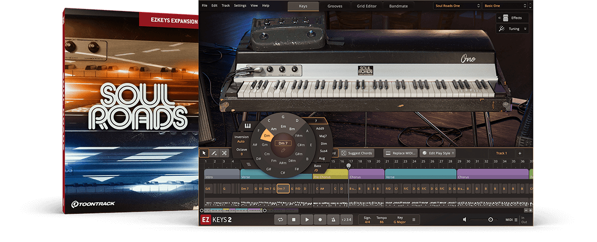 Toontrack EKX EZkeys -  Soul  Roads